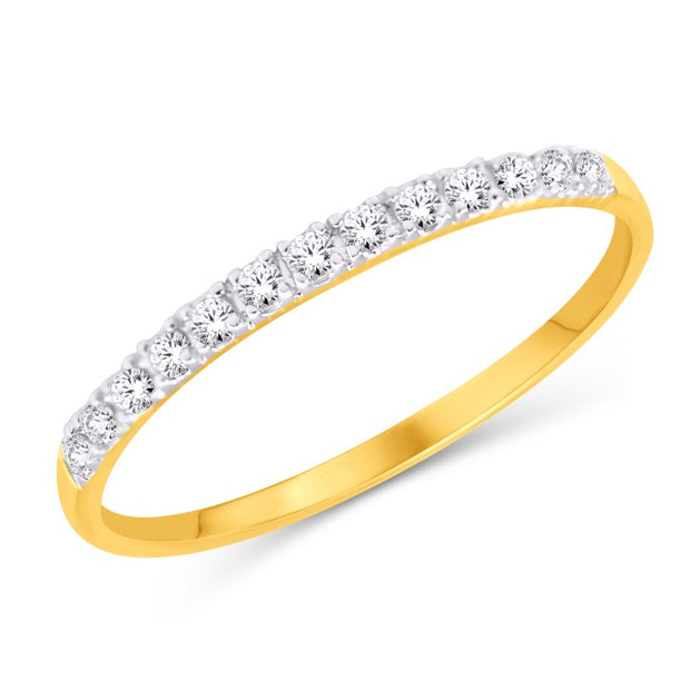 14K Yellow GOLD 0.15 CTW bAND