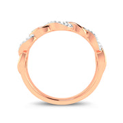 10K rose gold 0.10 ctw Diamond fashion Ring