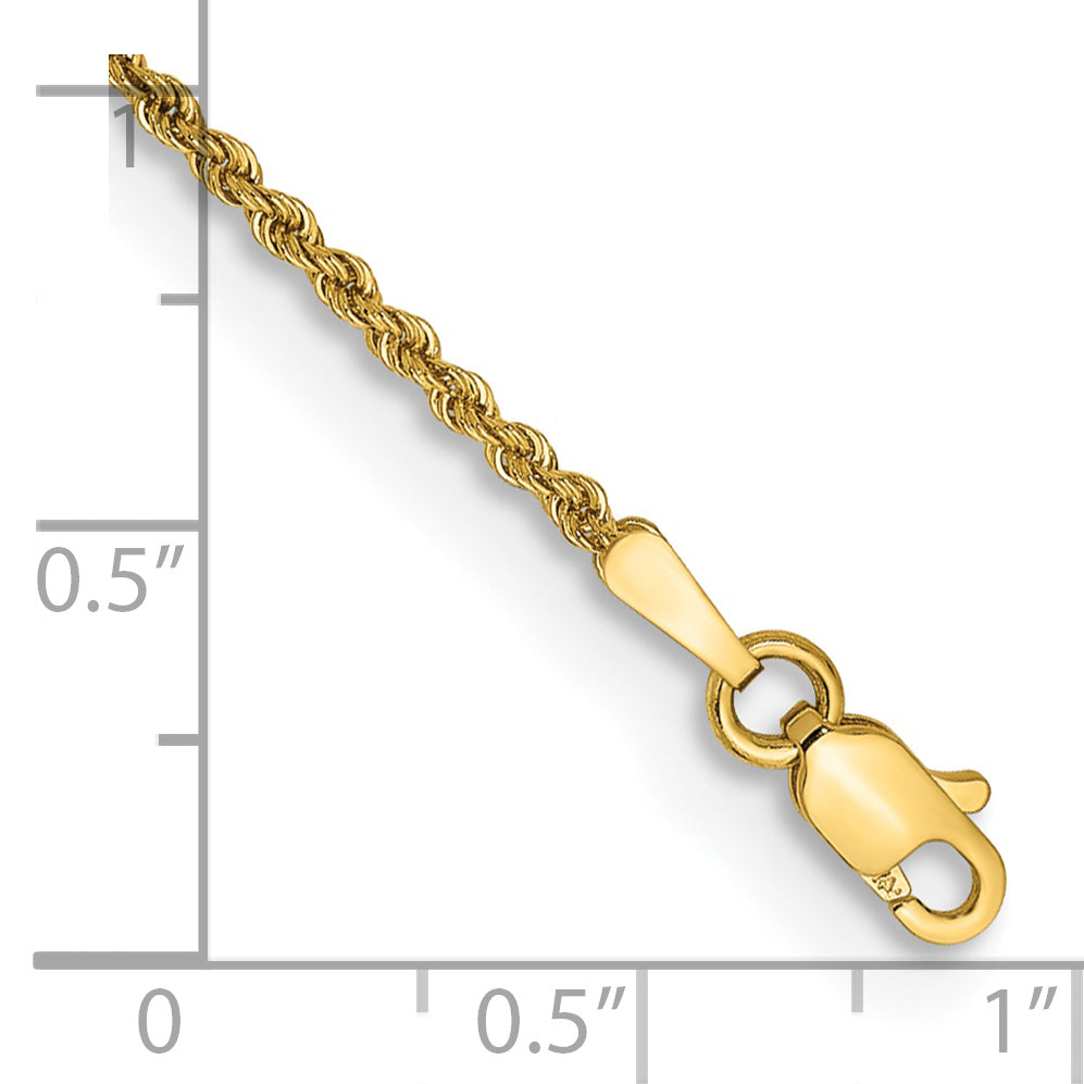 14K 1.50mm 7In Regular Rope Chain