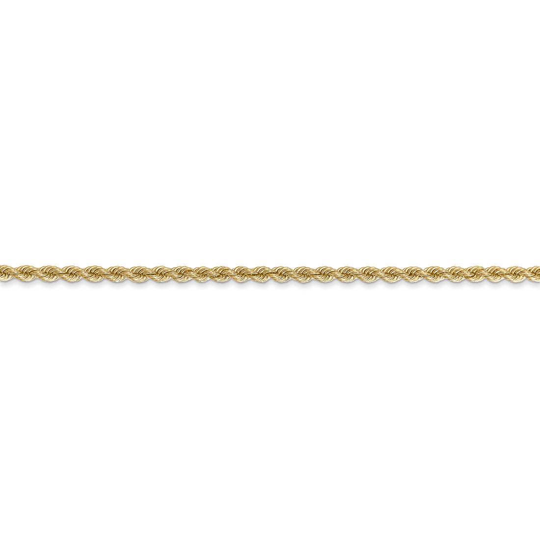 14K 2.25mm 22In Regular Rope Chain