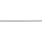 14k White Gold 2mm 20in D/C Rope with Lobster Clasp Chain