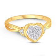10K Yellow Gold 0.12 CTW Diamond Promise Ring