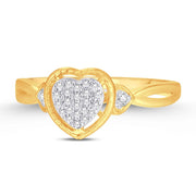 10K Yellow Gold 0.12 CTW Diamond Promise Ring