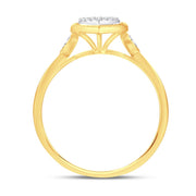 10K Yellow Gold 0.12 CTW Diamond Promise Ring