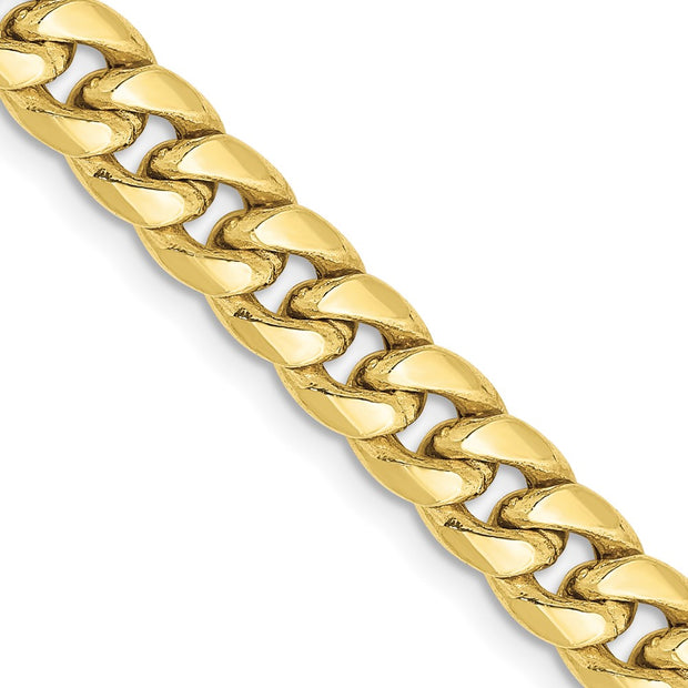 10k 6mm 20in Semi-Solid Miami Cuban Chain
