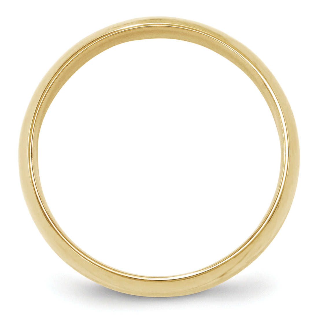10K Yellow Gold 6mm Ltw Comfort Fit Band Size 9