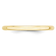 10KY 2mm LTW Half Round Band Size 6.5