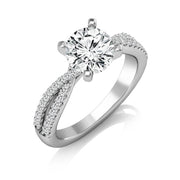 14k White Gold 0.33 ctw Diamond Engagement Ring
