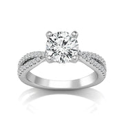 14k White Gold 0.33 ctw Diamond Engagement Ring