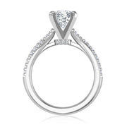 14k White Gold 0.33 ctw Diamond Engagement Ring