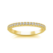 14k Yellow Gold 0.25 ctw Round Diamond Band
