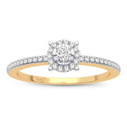 14K Yellow Gold 0.16 CTw Diamond Promise Ring