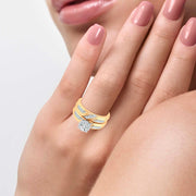 14K Yellow Gold 0.43 ctw Diamond Trio Set