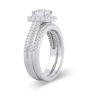 14K White gold 0.64 CTw Diamond Bridal Ring