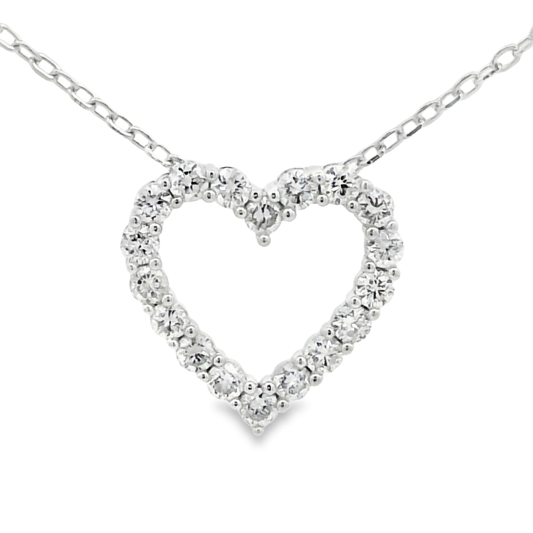 .50 CTW LG Diamond Heart Pend With Chain