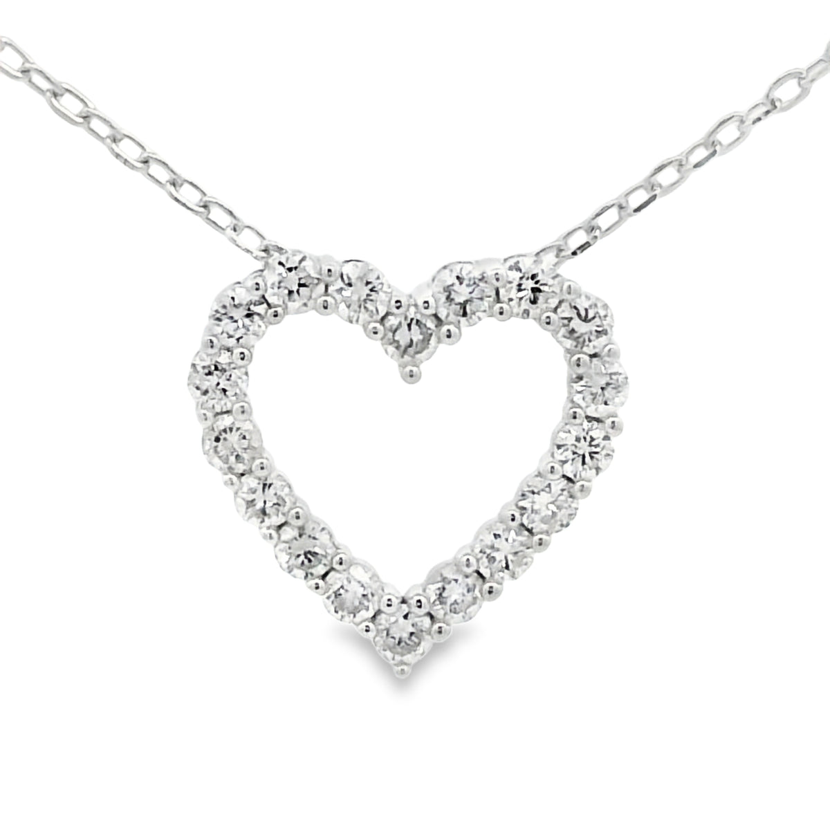 .50 CTW LG Diamond Heart Pend With Chain