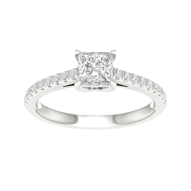 14K White Gold 1.25 CTw Certified Lab-Grown Diamond Ring