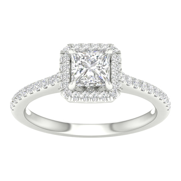 14K White Gold 1.25 CTW Princess Lab-Grown Diamond Ring