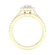 14K Yellow Gold 1.95 CTw Lab-Grown Radiant Diamond Bridal