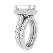 14K White Gold 5.00 CTw Certified Lab-Grown Diamond Bridal Ring