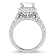14K White Gold 5.00 CTw Certified Lab-Grown Diamond Bridal Ring