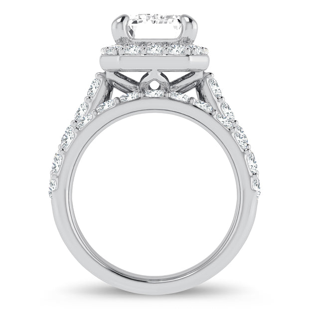 14K White Gold 5.00 CTw Certified Lab-Grown Diamond Bridal Ring