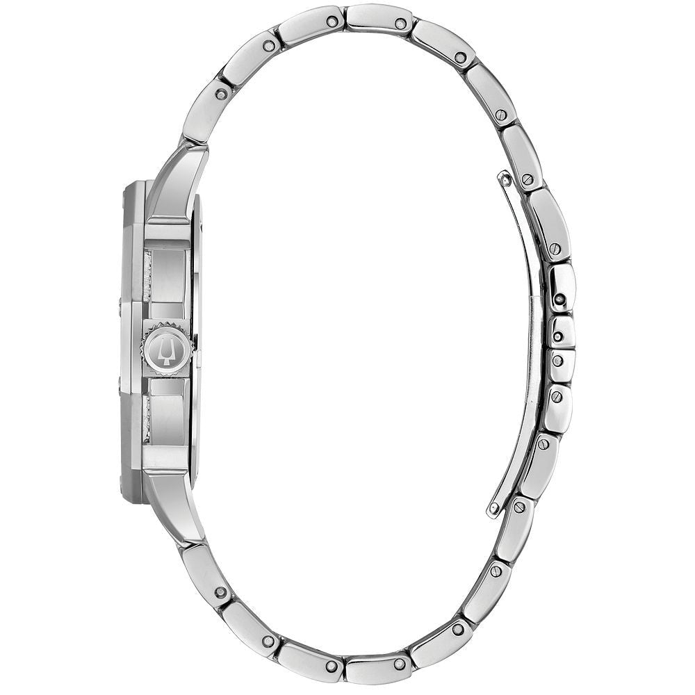 Bulova Dress/Classic Crystal Mens Watch Stainless Steel
