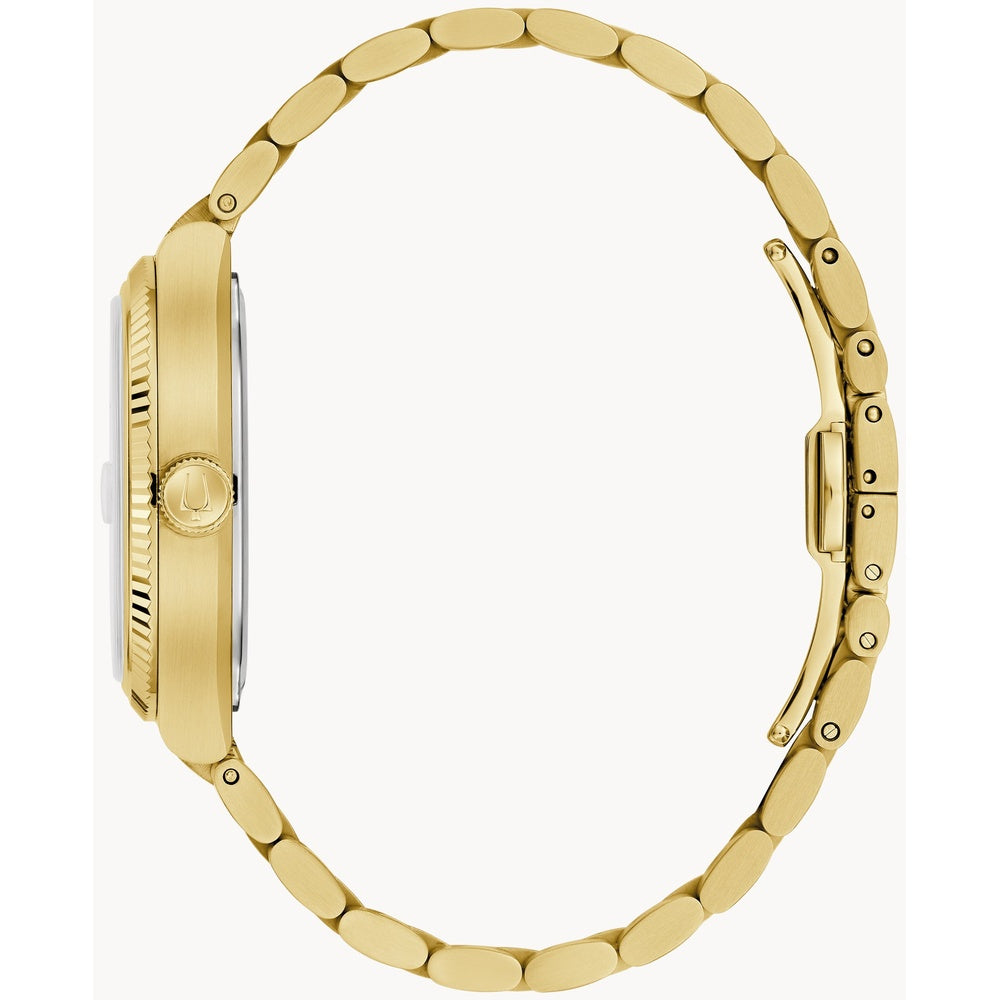 Bulova Super Seville Precisionist Green Dial Gold-Tone Watch