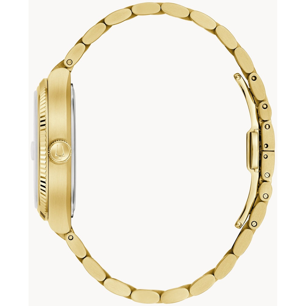 Bulova Super Seville Precisionist Black Dial Gold-Tone Watch