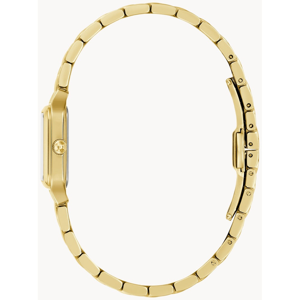 Bulova Sutton Champagne Dial Gold-Tone Elegance Watch