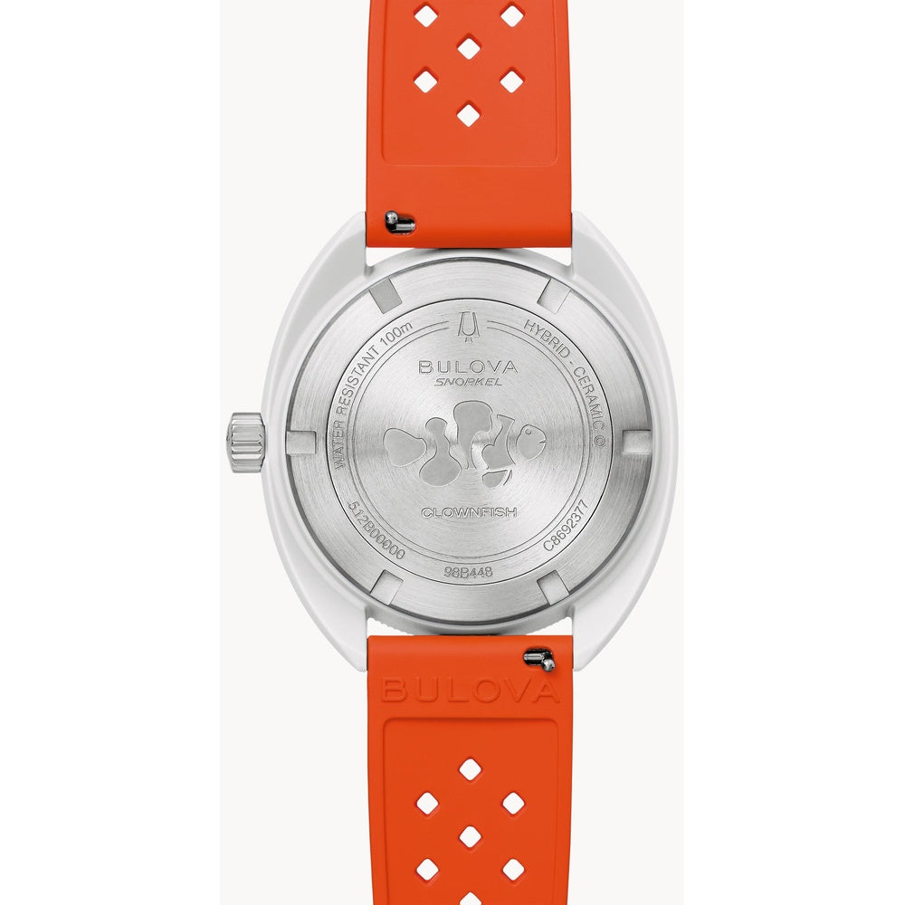 Bulova Snorkel Clownfish White Dial Watch