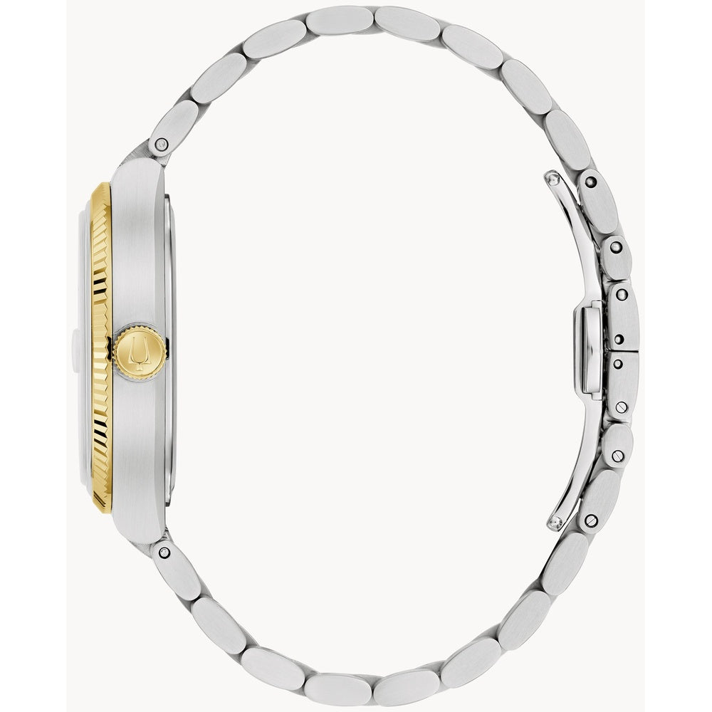 Bulova Super Seville Precisionist Black Dial Gold-Tone Watch