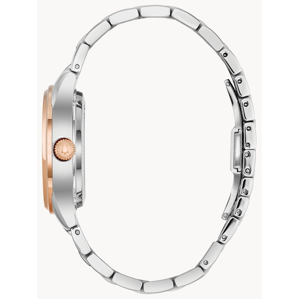 Bulova Sutton Automatic Diamond Mother-of-Pearl Rose Gold Watch