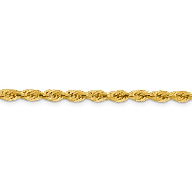 14ky 4.25mm 22in Semi-Solid Rope Chain