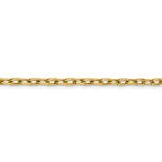 14k 3.7mm 18in Semi-solid D/C Open Link Cable Chain