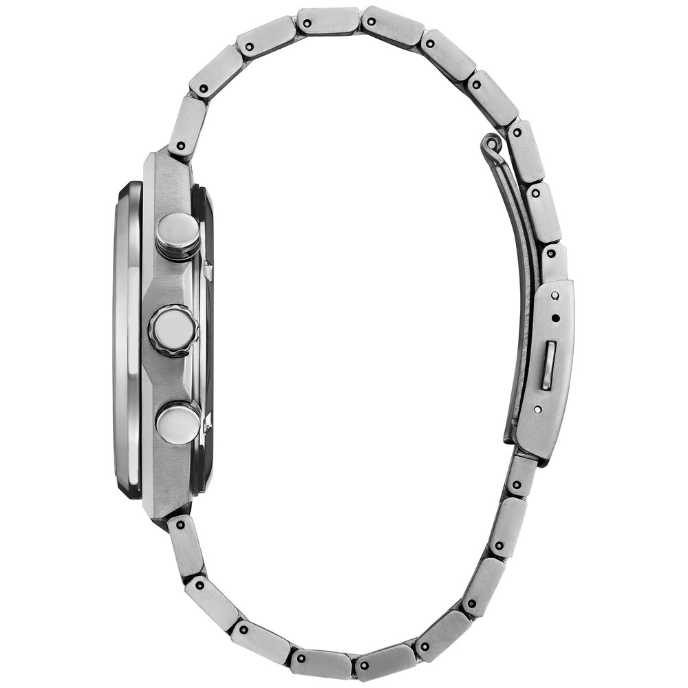 Citizen Zenshin Chronograph Super Titanium Silver Dial Watch