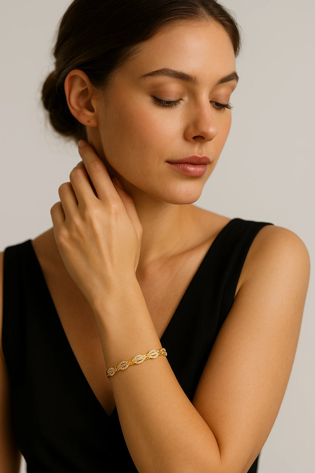 10K Yellow Gold 1.00 ctw Diamond Bracelet