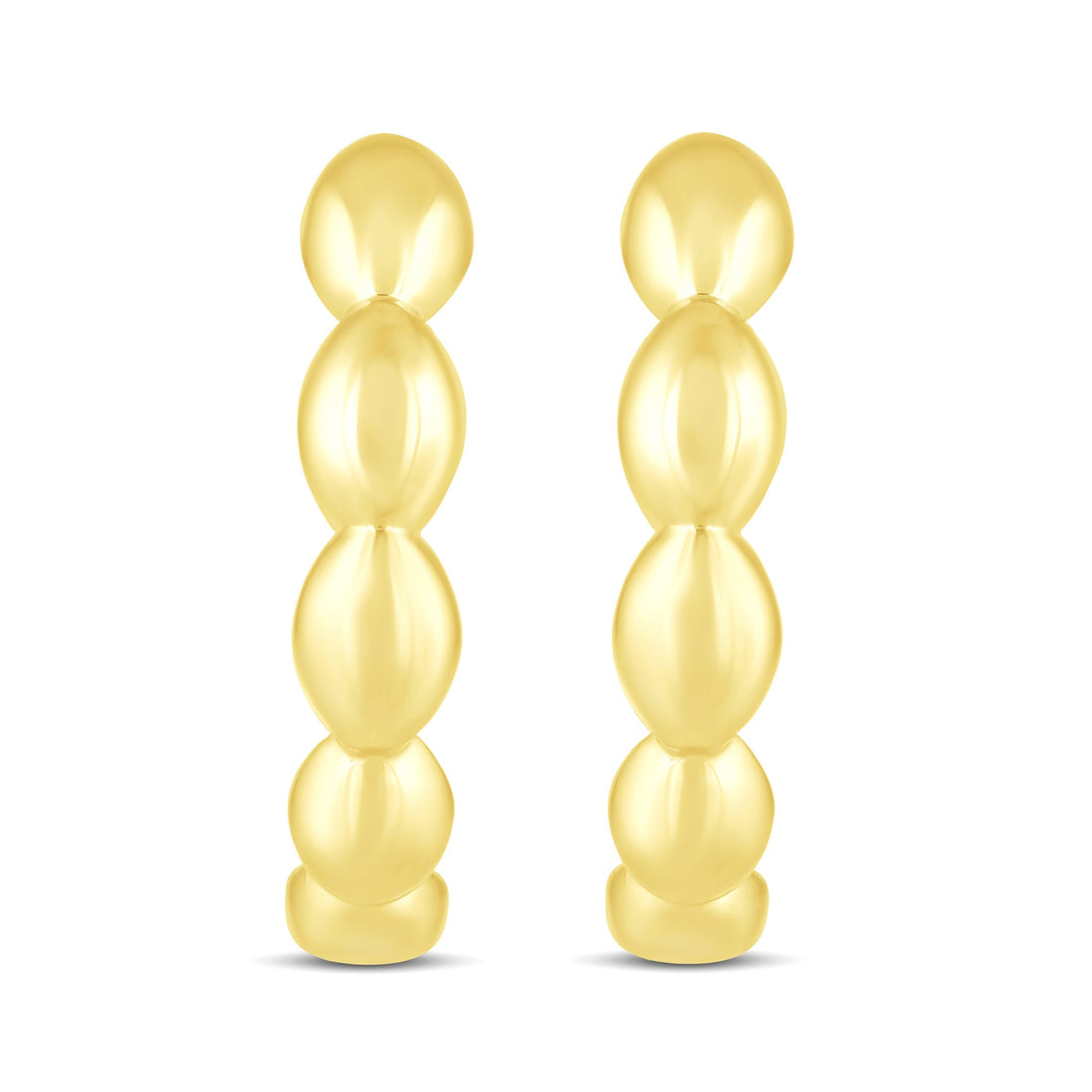 10K Yellow Gold Twisted Hoop Earrings