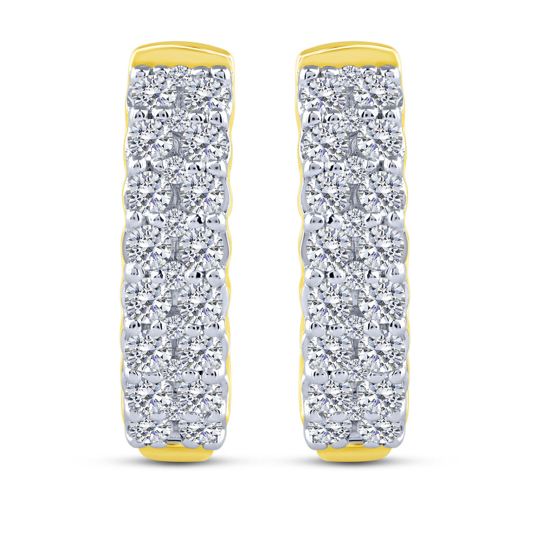 10K Yellow Gold 0.512 ctw Lab-Grown Diamond Hoops