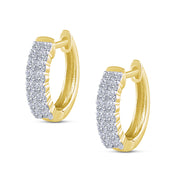 10K Yellow Gold 0.512 Ctw Lab-Grown Diamond Hoops