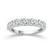 14k White Gold 2.15 ctw Lab-Grown Diamond Band