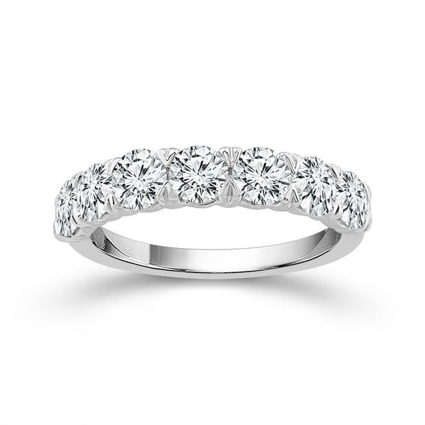 14k White Gold 2.15 ctw Lab-Grown Diamond Band