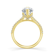 14K Yellow Gold 3.56 Ctw Lab-Grown Diamond Marquise Bridal Set