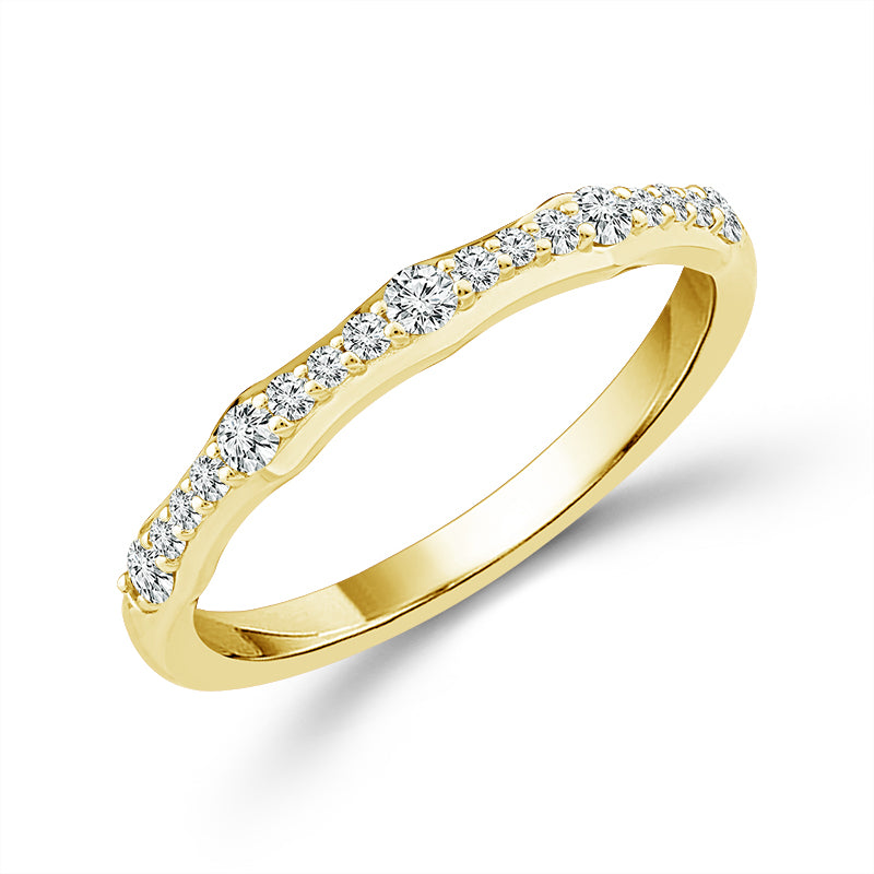 14K Yellow Gold 0.25 ctw Diamond Band