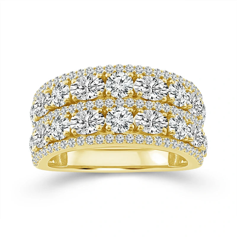 14K Yellow Gold Lab-Grown 3 ctw Diamond Anniversary Band