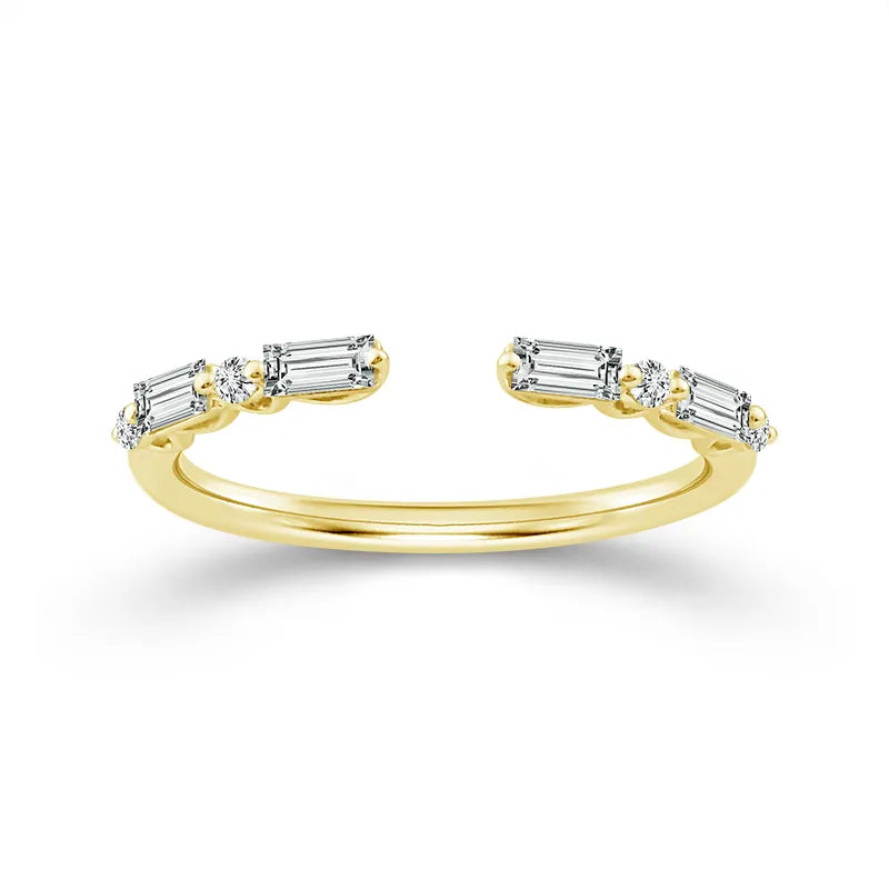 10K Yellow Gold Lab-Grown 1/3 ctw Diamond Anniversary Band