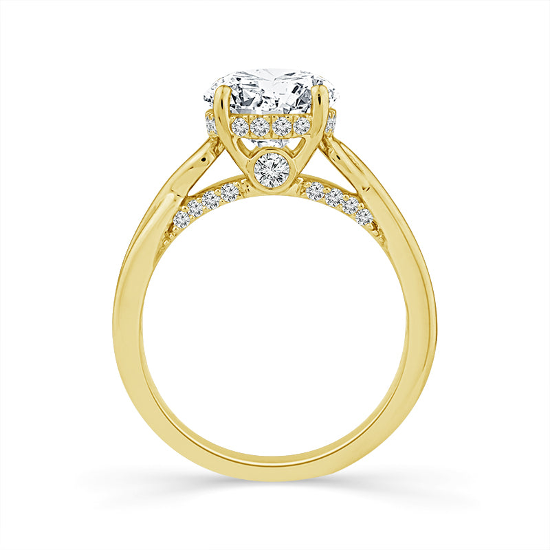 14K Yellow Gold 2.625 ctw Lab-Grown Round Diamond Ring