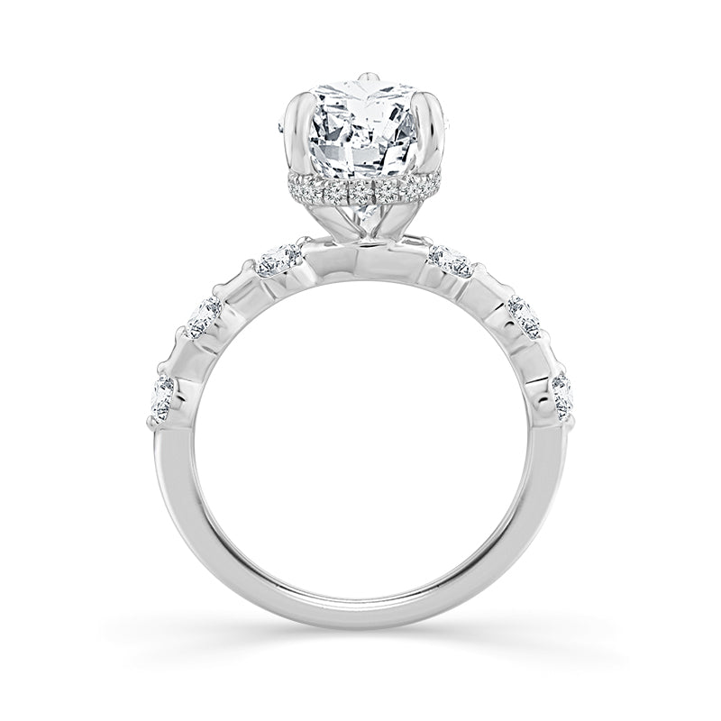14Kwg 2.52ctw 2.02 ctr Lab-Grown Diamond Pear  Engagement Ring Igi Certified