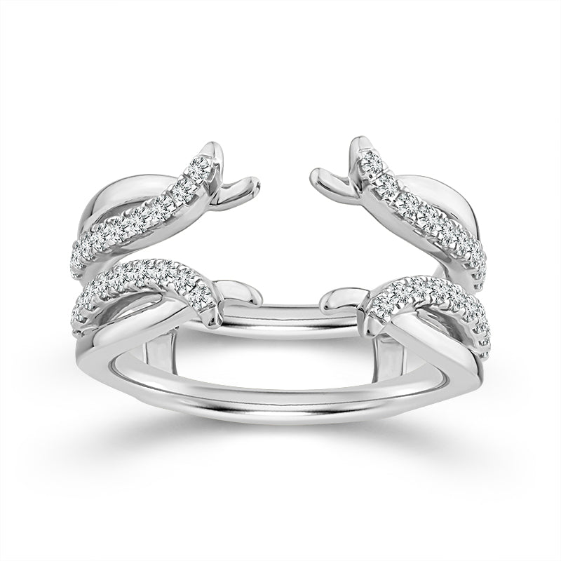 10K White Gold Lab-Grown Diamond Ring Wrap – 0.37 CTW - product