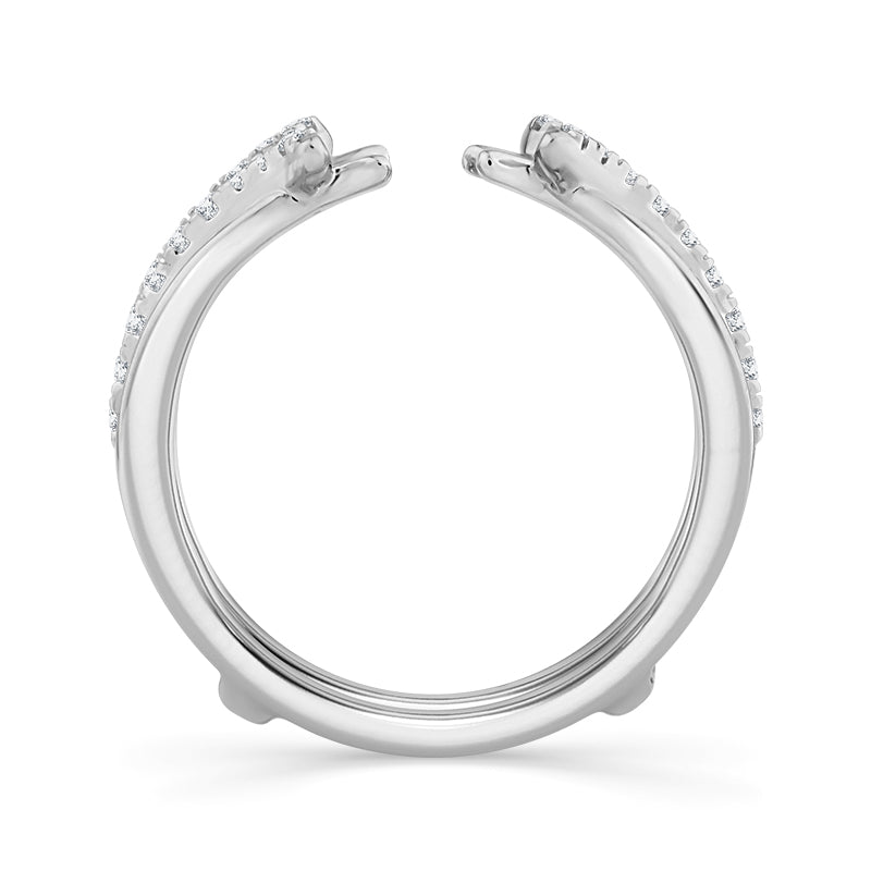 10K White Gold Lab-Grown Diamond Ring Wrap – 0.37 CTW - product